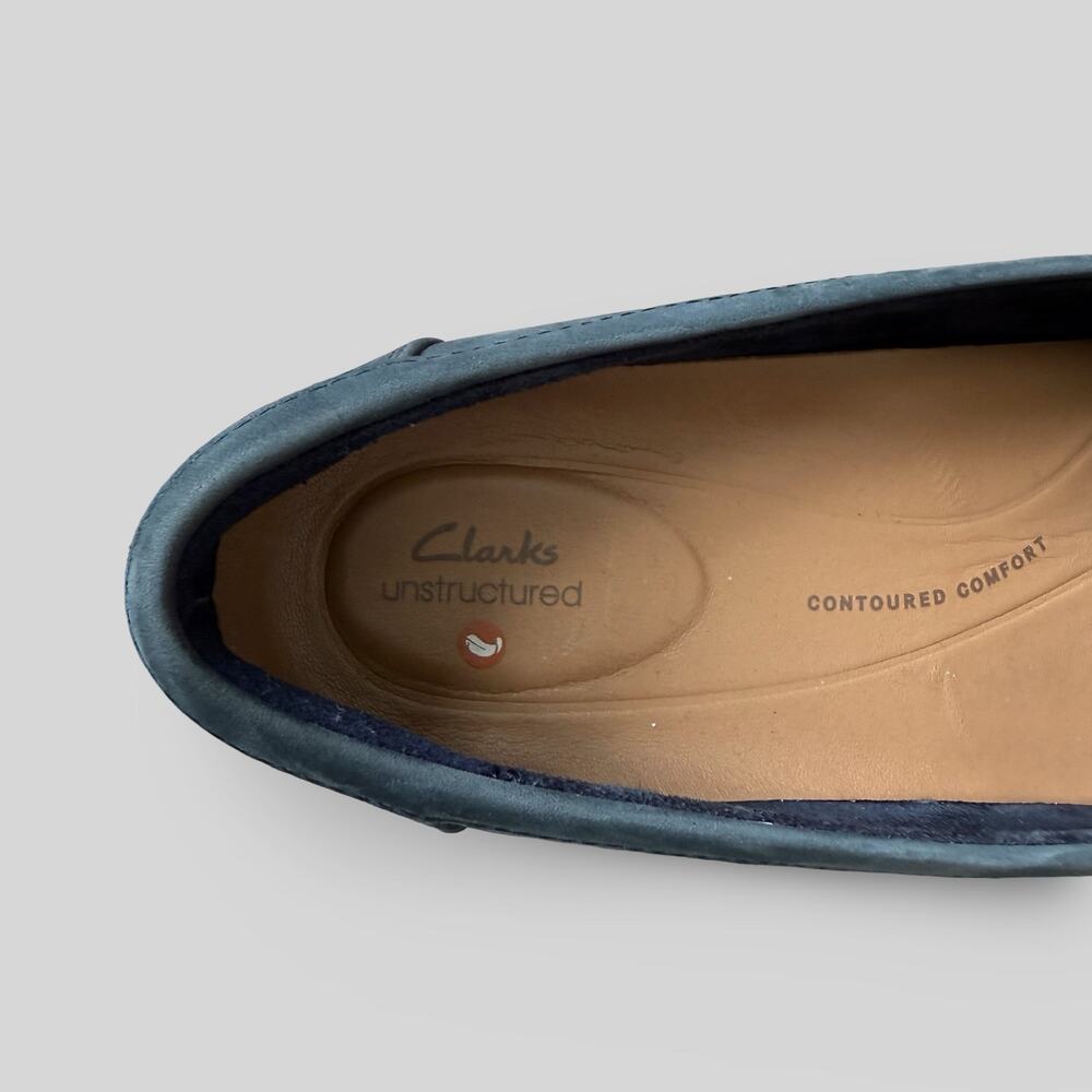 Clarks Unstructured Suede Loafers - Picture 2 of 7